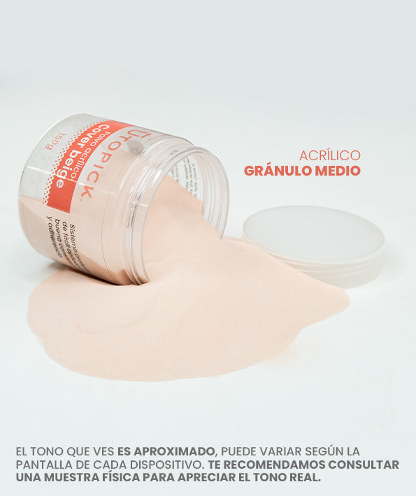 Polvo Acrílico Cover Beige 20g 41g 150g