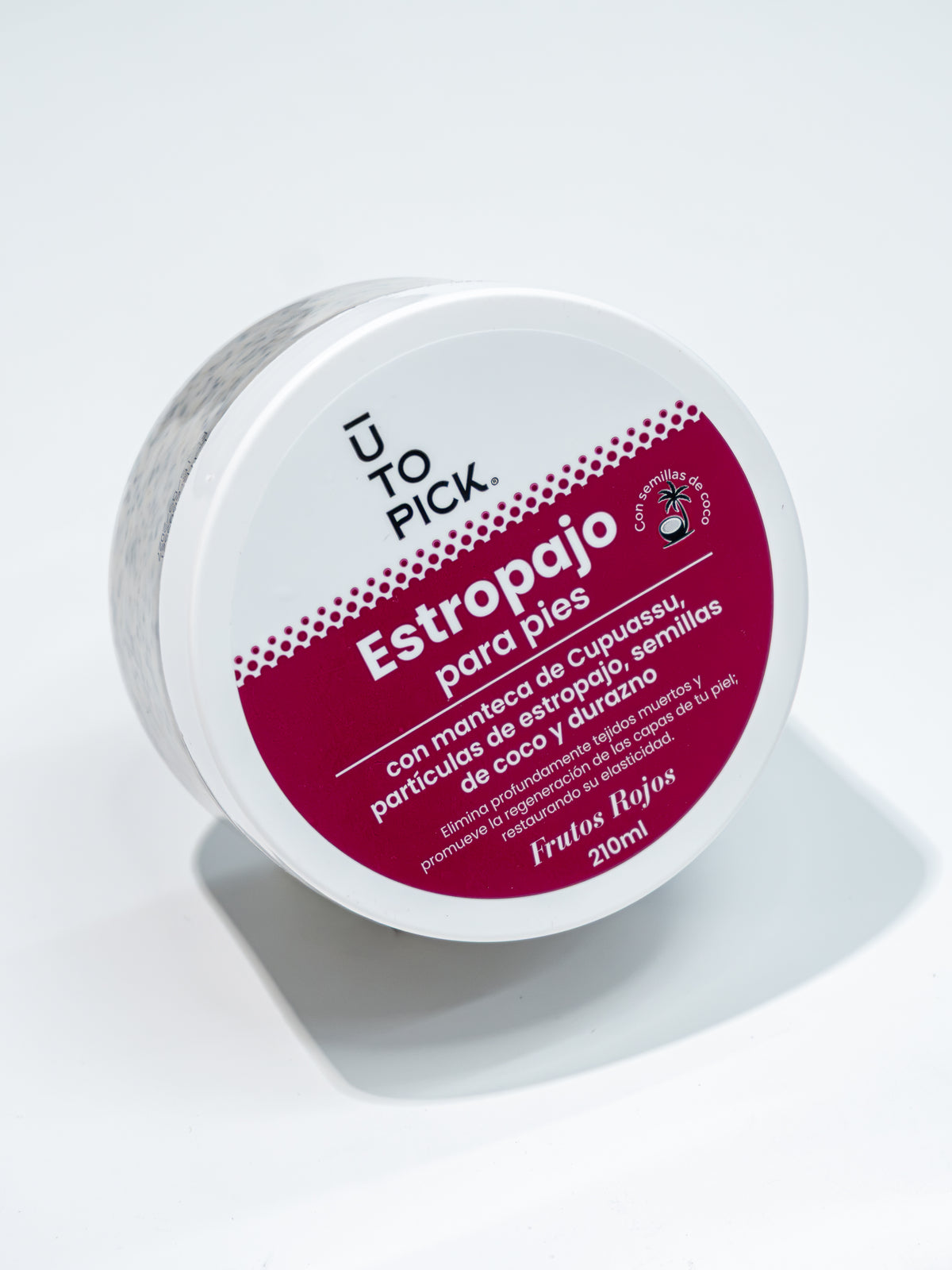 Estropajo Exfoliante para pies aroma Frutos rojos 210ml