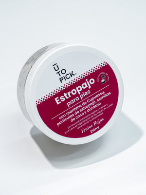 Estropajo Exfoliante para pies aroma Frutos rojos 210ml