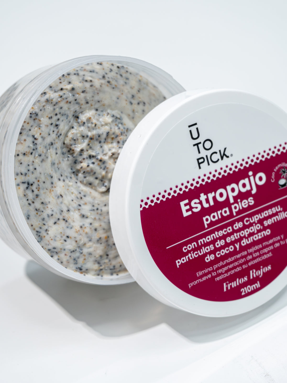 Estropajo Exfoliante para pies aroma frutos rojos  210 2