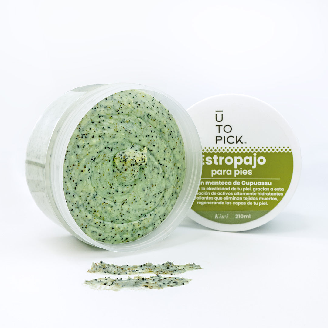 Estropajo Exfoliante para pies aroma kiwi  210ml