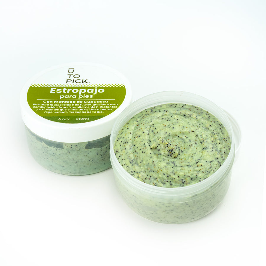 Estropajo Exfoliante para pies aroma kiwi  210ml