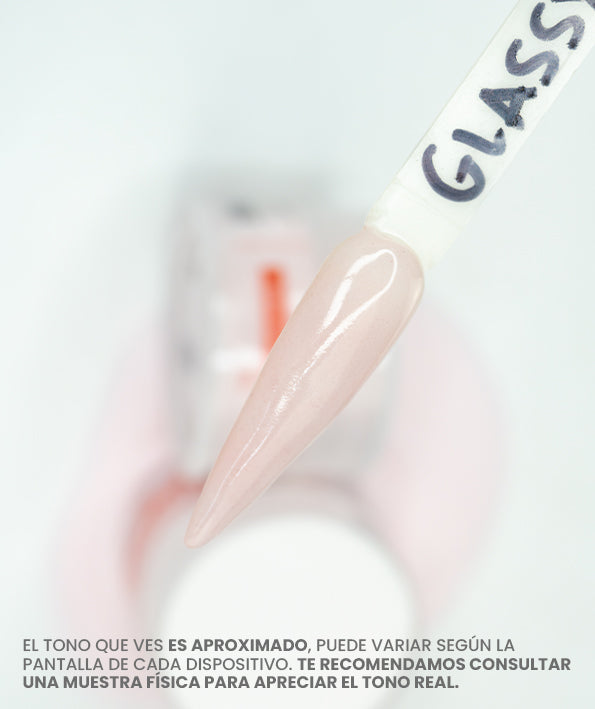 Polvo Acrílico Tono Glassy Pink 20g 41g 150g