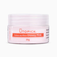 Polvo Acrílico Tono Glassy Pink tamaño 20g